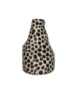 Brown Dotted Vase
