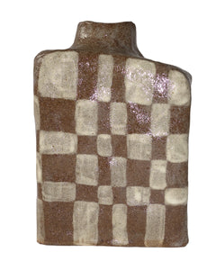 Natural Checker Vase